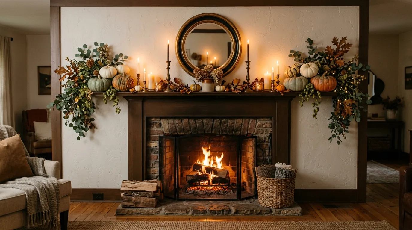 Finish with a mantel that feels inviting all season inspiration for a fall mantel display.